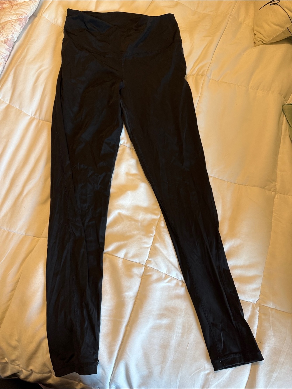 Black High-Waist Full-Length Leggings